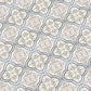 Blue and White Floral Paper Tile