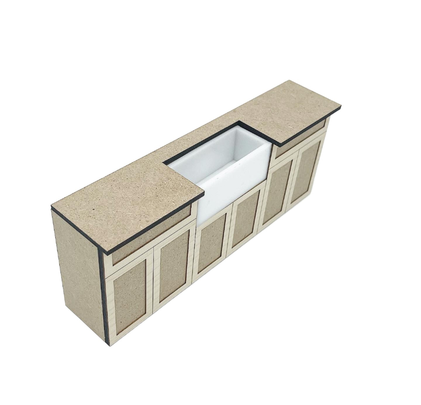 Long Sink with Doors, Shaker