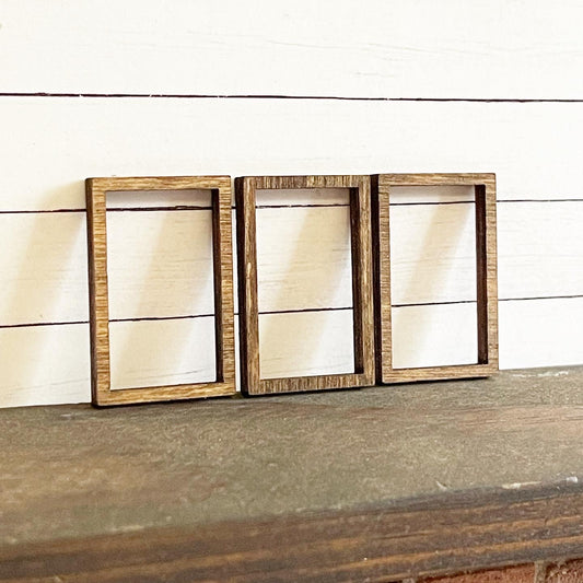 Frames, Stained Set of 3 Small