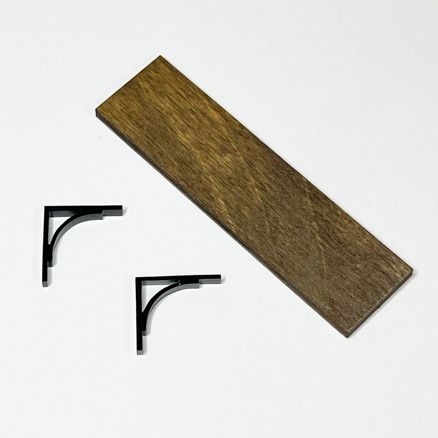 Modern Black Brackets with Optional Shelf