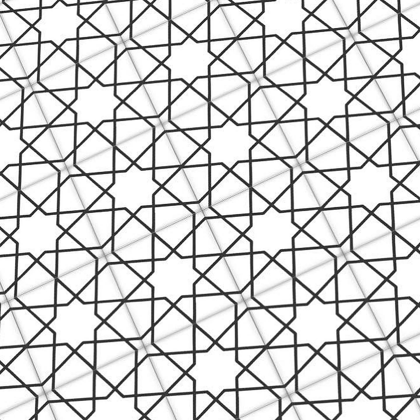 Black and White Geometric Paper Tile