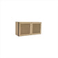 Double Upper Half Cabinet, Shaker